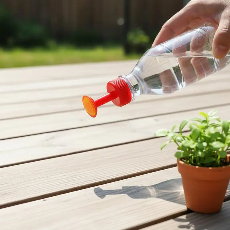 Garden Bottle Cap Watering Sprayer 3PCS Portable Durable Plastic Plant Irrigation Spout for Home  Bonsai