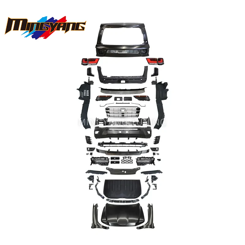 밍양 튜닝 자동차 범퍼 페이스리프트 LC200 바디킷을 LC300으로 개조, 랜드크루저 200 2008-2019 업그레이드 LC300 2022 1:1 B