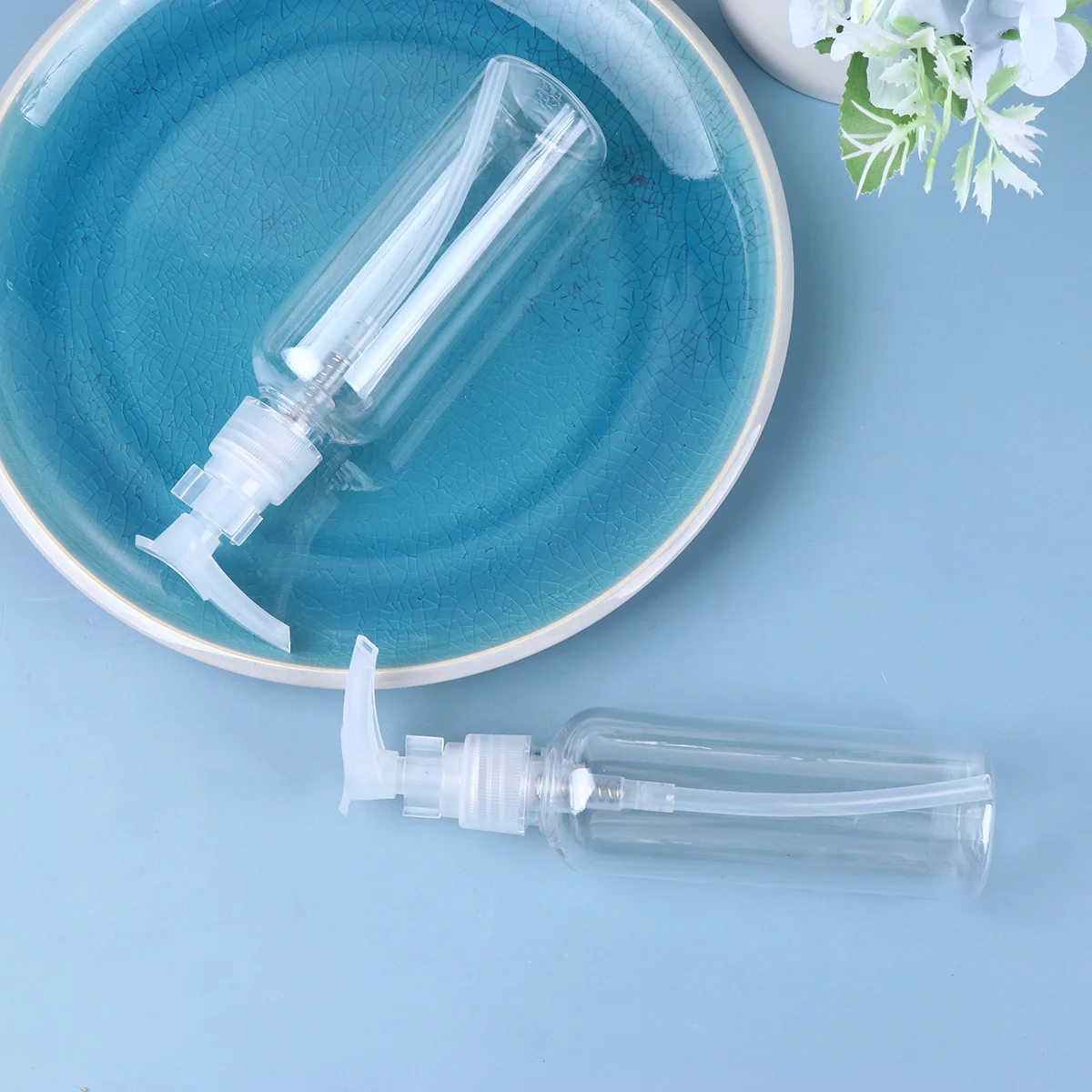 

4Pcs Emulsion Bottles Pump Style Portable Mini Lotion Dispensers Travel Shampoo Liquid Soap Storage Emulsion Bottle