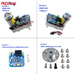 ASMC-05B/A Servo High Power Torque Support 12V~24V 180kg.cm /110kg.cm Large Robotic Manipulator/ Arm Plate ASMC-05B/A Upgraded