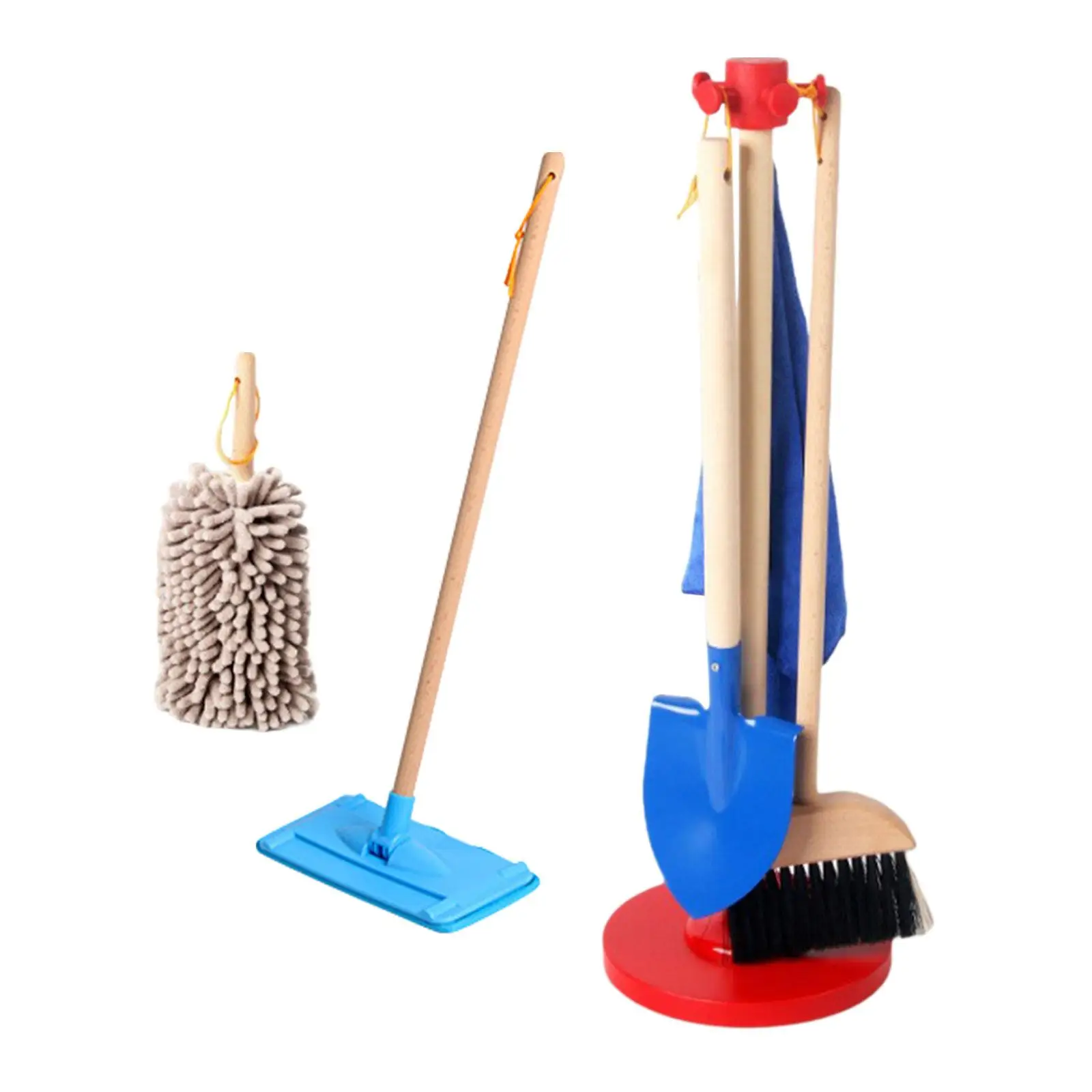 Kids Household Cleaning Tool Broom and Cleaning Set Sweeping Toy for Children for Ages 3+ Years Old Party Toy Birthday Gift Kids