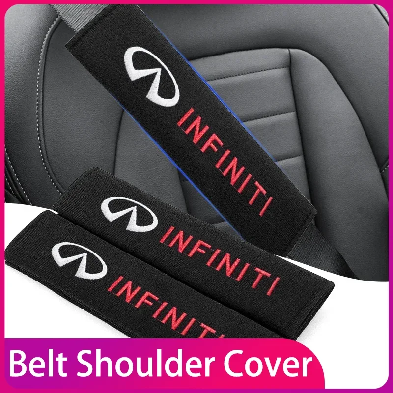 

Car Seat Belt Cover styled Cotton Safety Shoulder Protector For Infiniti Q50 FX35 Q30 G37 Q70 QX70 G35 Q60 QX50 QX60 QX80