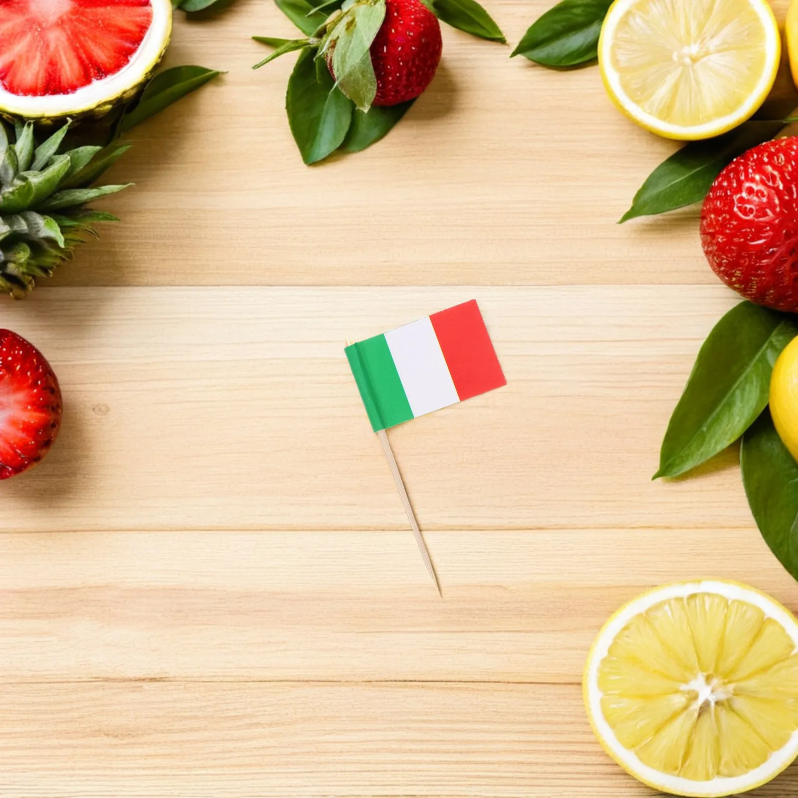 500 Pcs Cake Decorations Cocktail Picks Italian Flag Mini Stick Flags Toothpicks