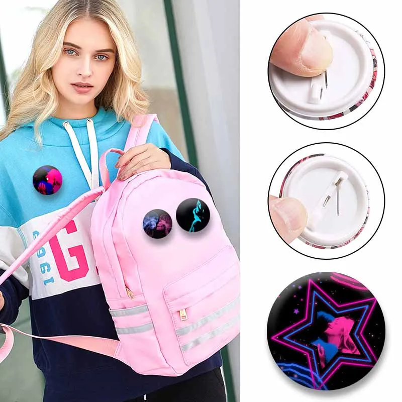 Album Cover Art Tv Girl Who Really Cares Brooch Rock Band Singer Badge Backpack Clothes Shoes Jewelry Accessories Ornaments Pins