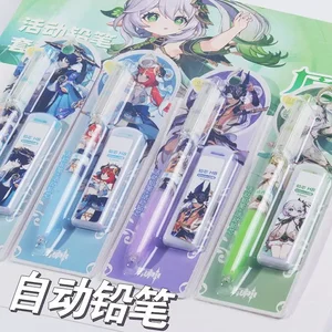 - Kalem kendinden kurmalı Mekanik son bölüm Shogun ekler, Sevimli Basın, oyunlar, Ofis malzemeleri, Okul, bu çalışmada, dolum 0.5 mm 6 Büyük satış, genshin ımpact paper no. 3