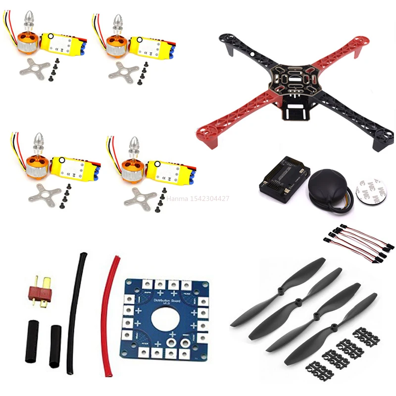 Frame F450 Qav250 Quadcopter Frame Kit A P M2.6 F4 and GPS 2212 2208 HP 30A 1045 prop ~ fpv drone kit F4P01 drone quadrocopter