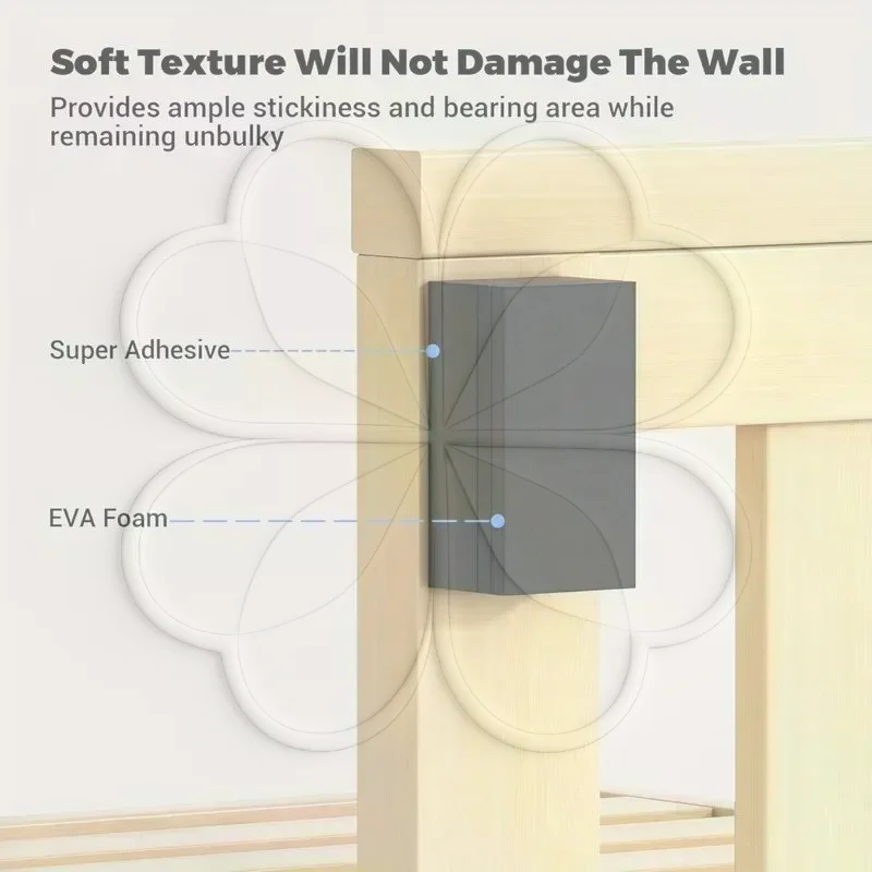 10/20Pcs EVA Foam Double-sided Adhesive Wall Protector Is Suitable For Shock Protection Of Sofa Bench Wall Anti Vibration Pads