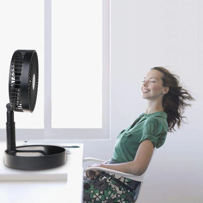 

USB Rechargeable Portable Fan Folding Telescopic Desktop Standing Fan Mini Fans best sale