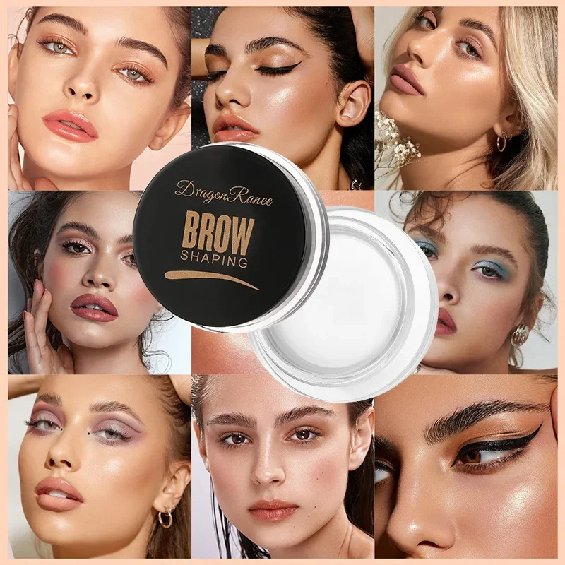 Crema de estilismo para cejas salvajes, 6 colores, Gel para dar forma a las cejas, jabón, cera, crema transparente para cejas, tinte, levantamiento de cejas con cepillo