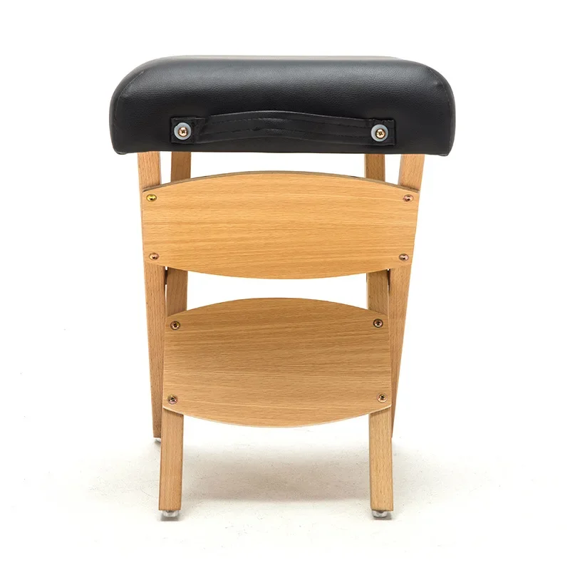 New folding massage bench special massage stool beauty stool folding portable physical therapy PU leather Wood Frame