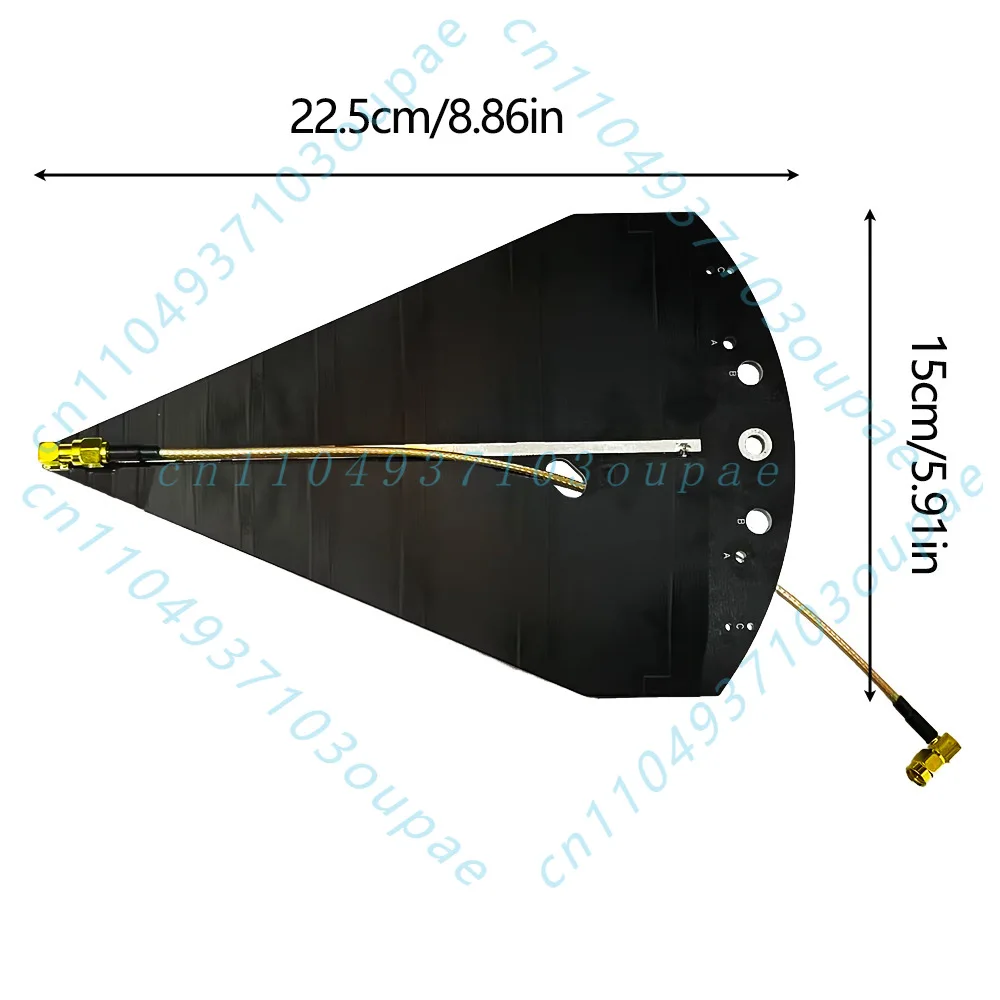 SL10 Logarithmic Periodic Antenna 50MHz-6GHz Broadband High Gain Antenna 50W Lateral Test Antenna