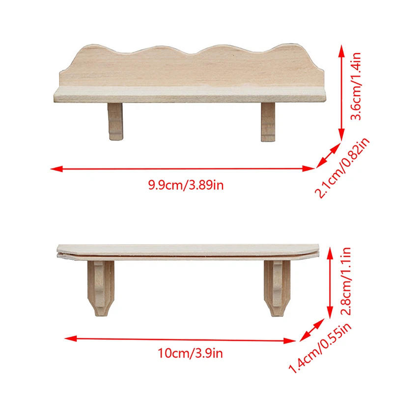 Miniatura Prateleira de Parede para Dollhouse, Pendurado Rack, Prateleira De Armazenamento, Modelo De Mobiliário Doméstico, Decoração Brinquedo, Doll House Acessórios, 1:12