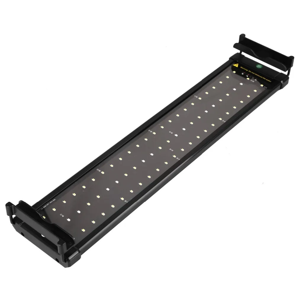 

11,5 Вт 72 светодиода, энергосберегающий яркий светодиодный светильник для аквариума, регулируемый кронштейн, два режима освещения