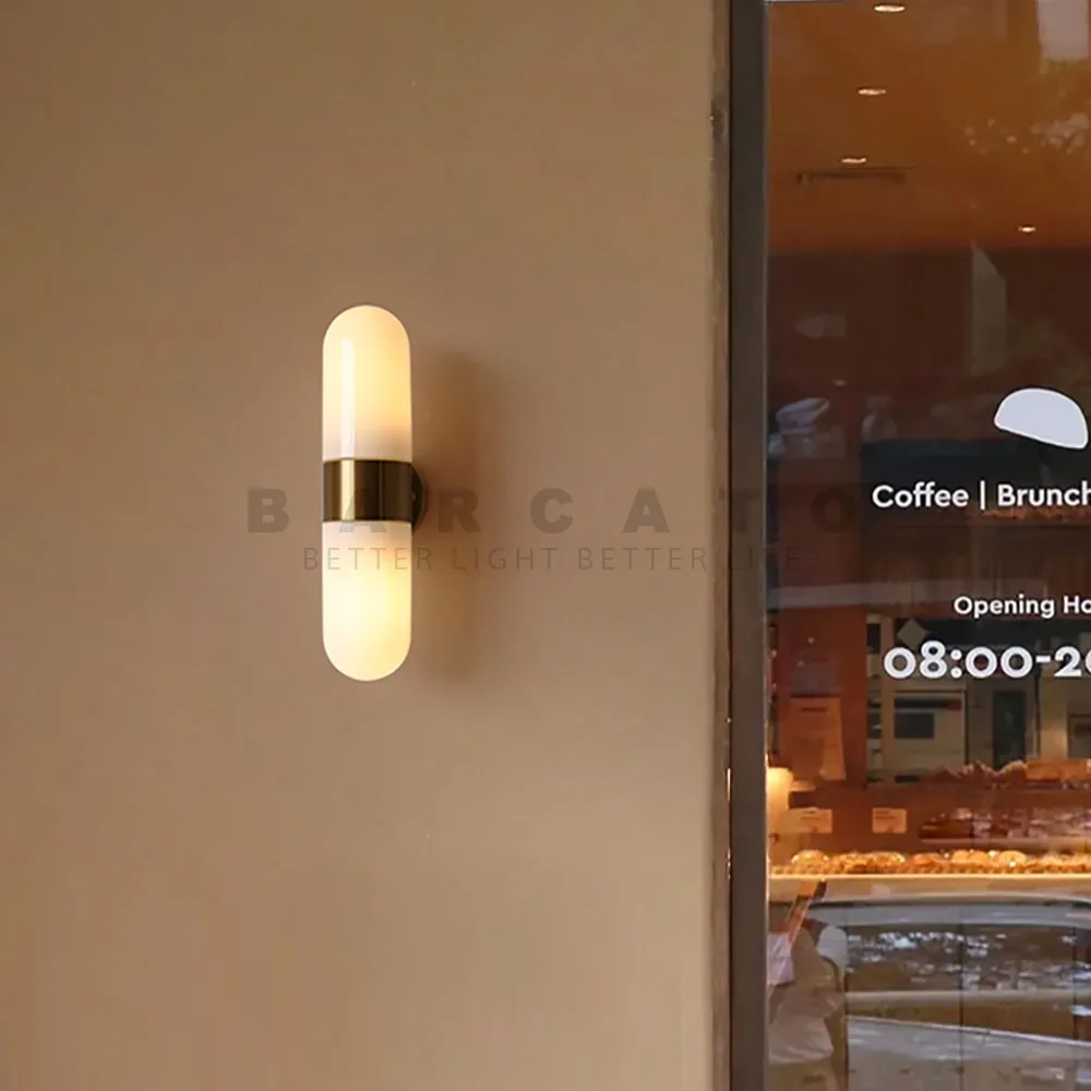 

Outdoor Waterproof IP54 Wall Lights Bathroom Porch Gold Sliver Vanity Light Glass Double Up Down Spotlight E27 Bulb 110V 220V