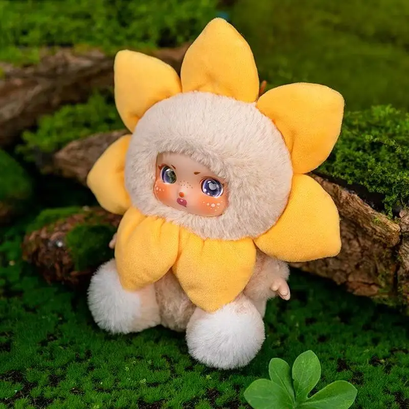 

14cm Latest Flower Spirit Baby Doll Simulation Stuffed Plush Toy Cartoon Anime Cute Ornament Children's Birthday Gift Fun Doll