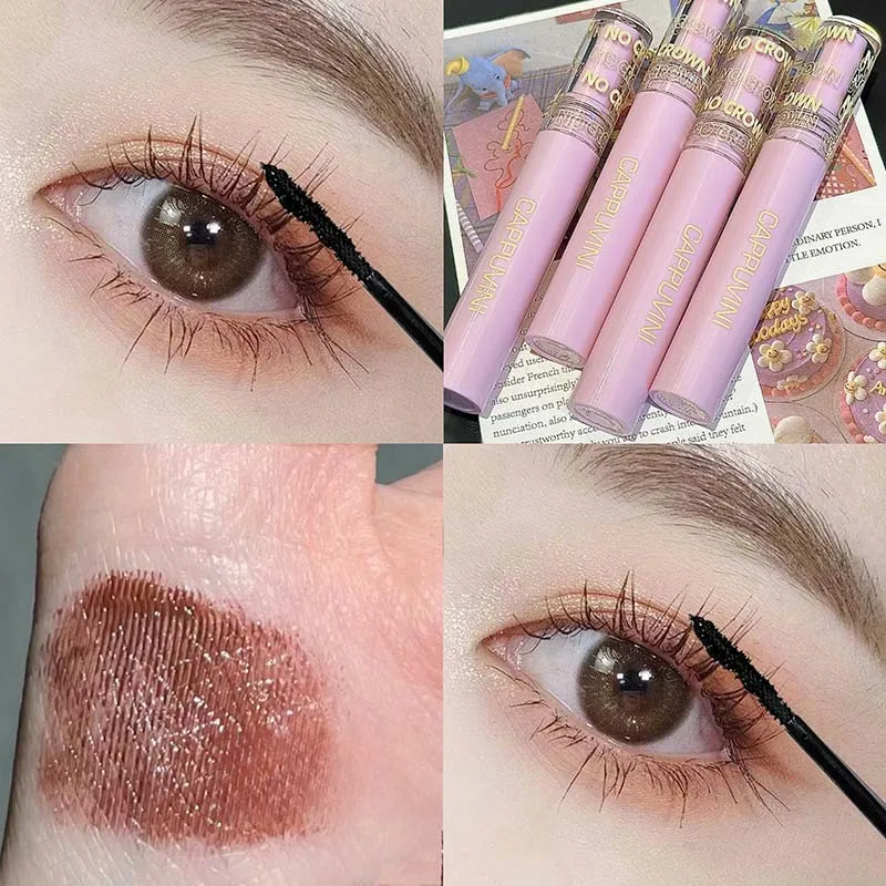 Zijdevezel Mascara Lash 3D Zwarte Mascara Waterproof Niet-vlekkende Wimperverlenging Dikke Curling Verlenging Wimpers Cosmetische