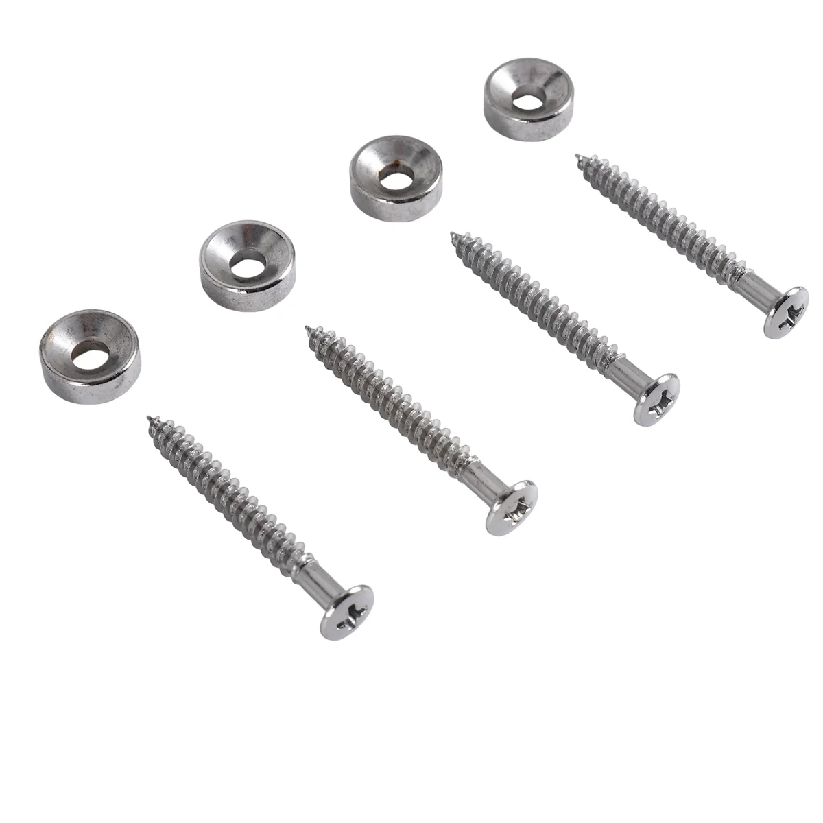 ABHTSet of 4 Guitar Bass Neck Joint Ferrule Bushing w/ Matching Screw