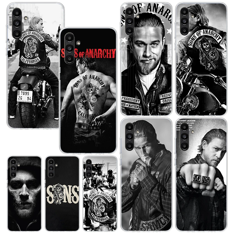 Sons Of Anarchy Black Phone Case For Samsung Galaxy A15 A25 A35 A55 A14 A24 A34 A54 A13 A23 A33 A53 A12 A22 A32 A52 A05S A04S A0