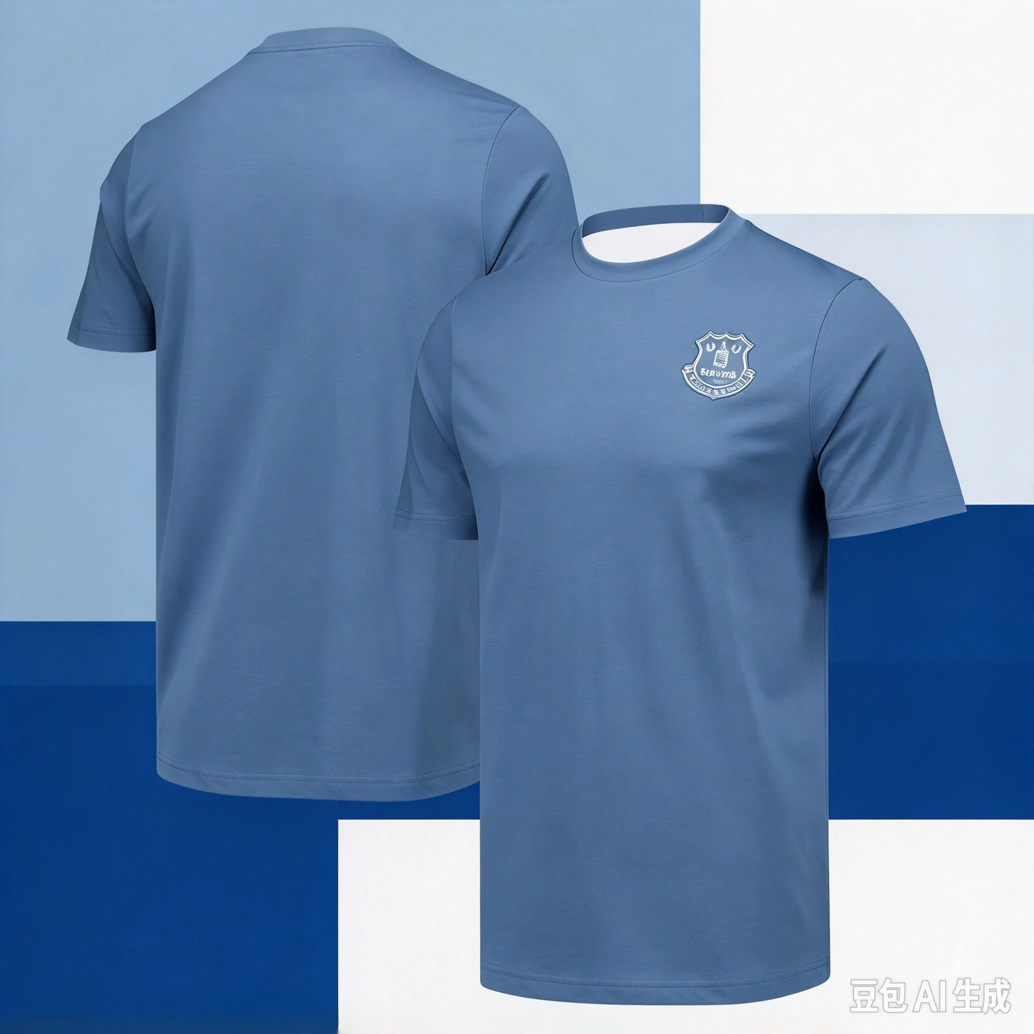 26-27 New Hot Y2k Men's Everton Home Blue Soccer Jersey Short Sleeve Breathable Football Shirt Fans Version