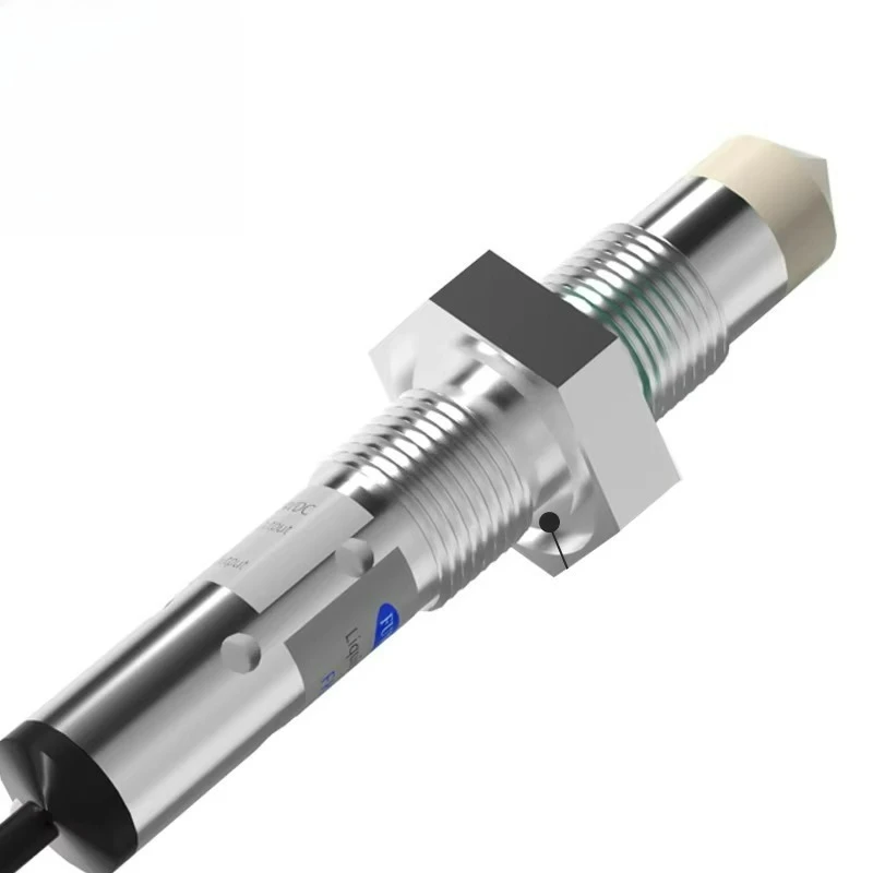 Pipeline Liquid Level Sensor Capacitive Water Level Box Oil Tank Proximity Sensing Switch Flange Mounting NPN/PNP Output