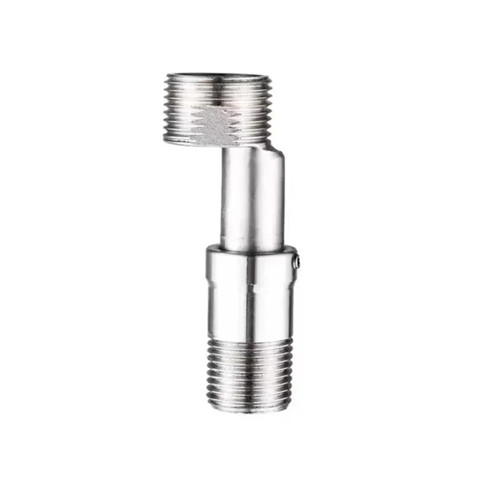 

Silver Adjustable Angle Convenient Installation Eccentric Screw Corner Installation Tap Adapter Usage Adjustable