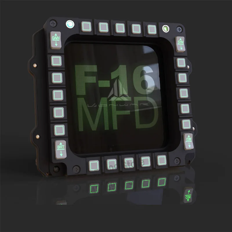 For DCS Falcon BMS Flight Simulation Game TFT Full Color Screen 600X600 DPI PC USB F16MFD Cockpit Flight Simulator MFD Meter