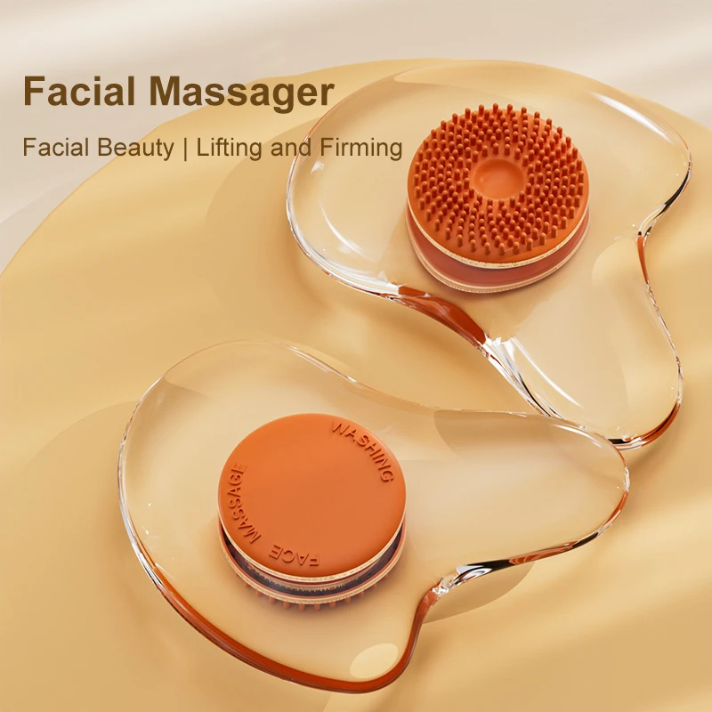 

2024 New Facial Gua Sha Massage Board Reduce Fat Static Free Portable Full Body Eye Care Muscle Scraping Plate for Women Adults