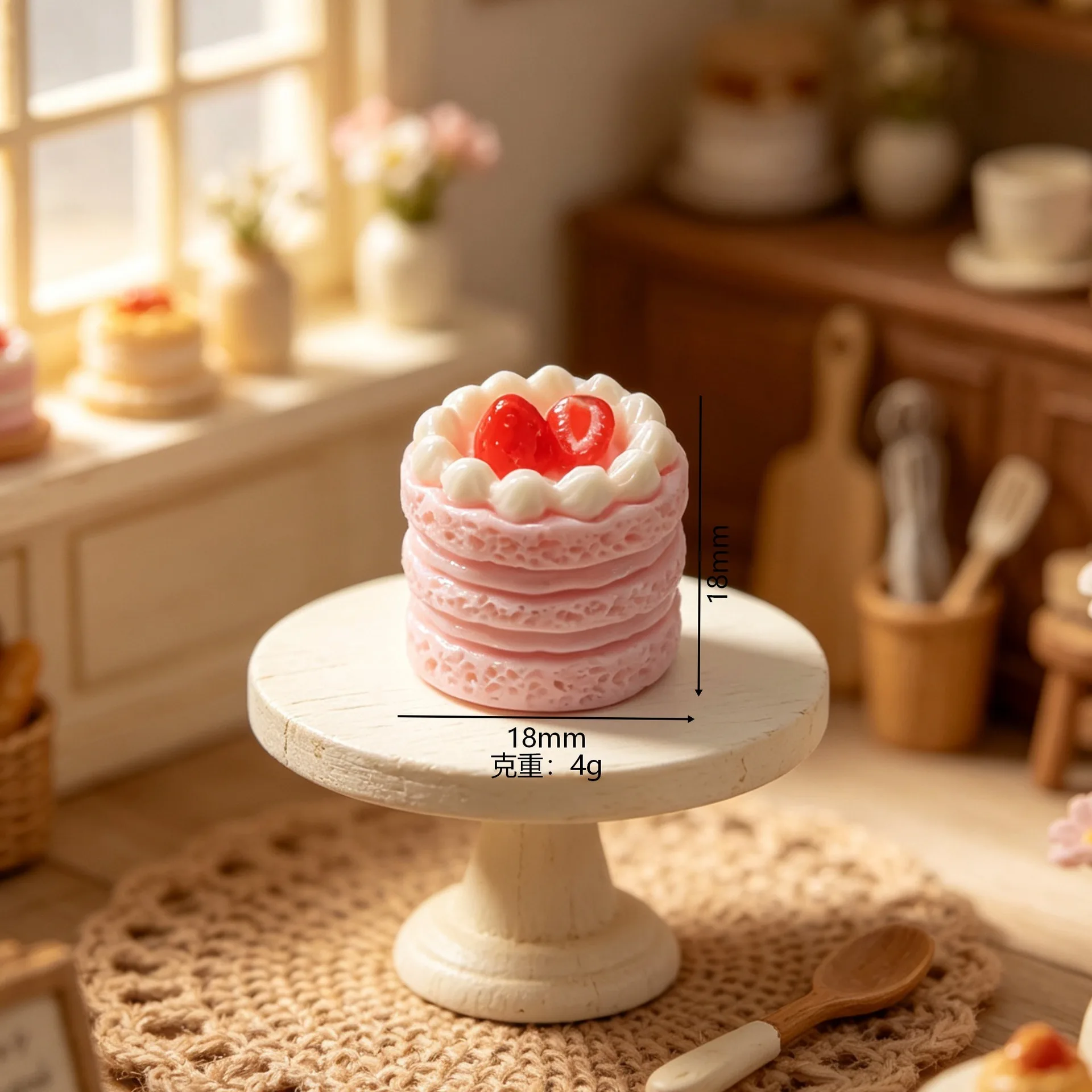 10 Stück Mini-Cupcake-Simulationsbackwaren, Miniatur-Dekoartikel für Puppenhäuser – Detail 2