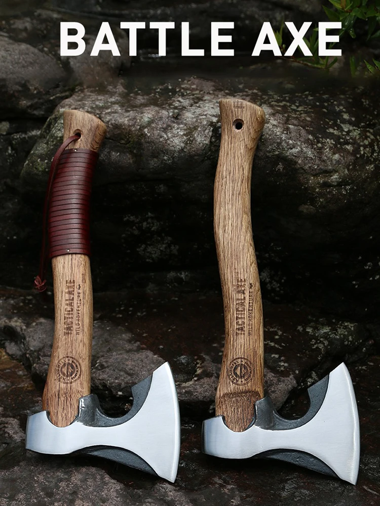 Camping Ax Outdoor Professional Tactical Hatchet Multifunctional Hand Axe for Cutting Firewood Survival Accessories Hand Tools