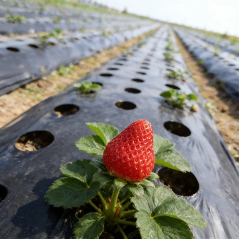Plant Cover Weed Barrier Cloth with Holes Plastic Film Agricultural Breathable Weed Control Cloth Garden Landscape Film1Piece Pa