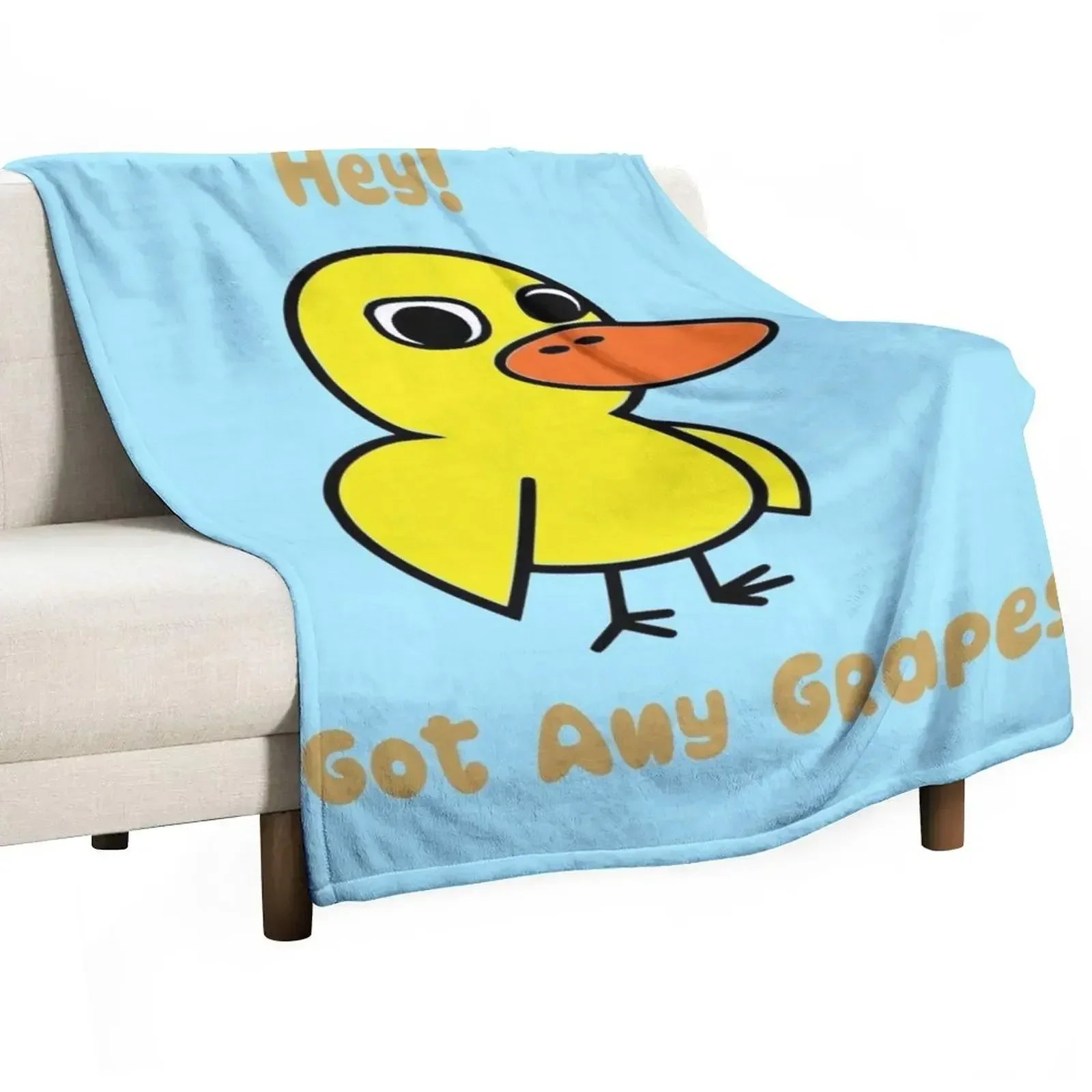 Hey! Got Any Grapes? Throw Blanket Decorative Throw Beautifuls Bed covers Blankets