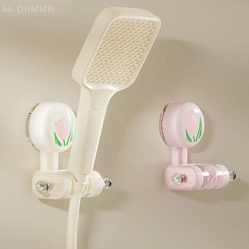 

Shower Head Holder Wall Mounted Holder Adjustable Hand Shower Head Bracket Suction Cup Shower Bracket For Bathroom Accessories