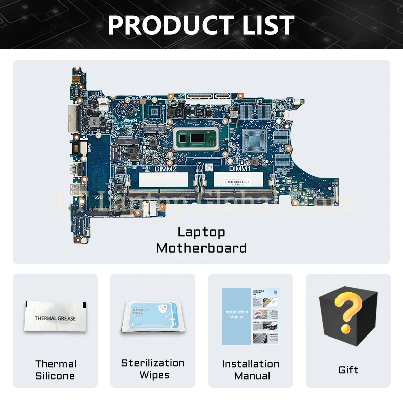 Imagem -06 - Placa-mãe Portátil para hp 840 850 g6 L62757601 L62760-601 L62759-601 Notebook Mainboard i5 i7 8th Gen 6050a3022501