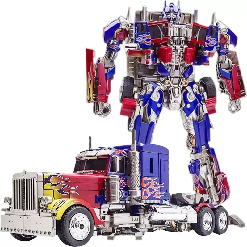 30cm Transformation Roboter Spielzeug Optimus Prime Star Commander Legierung Auto Film Anime Action figur Kinder Verformung Kinder Junge