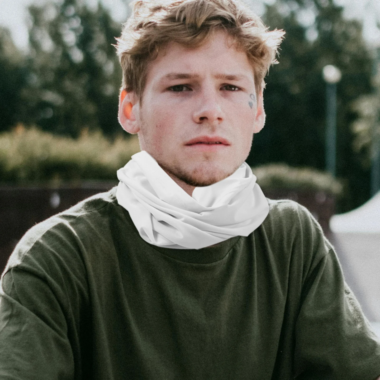 

1Pcs Cycling Duskproof Sunproof Mask Outdoor Versatile Face Cover Windproof for Hiking Riding White Duskproof Mask