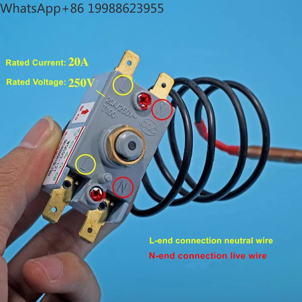 Thermostat WQS93-12T Controller Replacement Accessories Manual Reset Electric Water Heater Temperature Control  WQS95-12