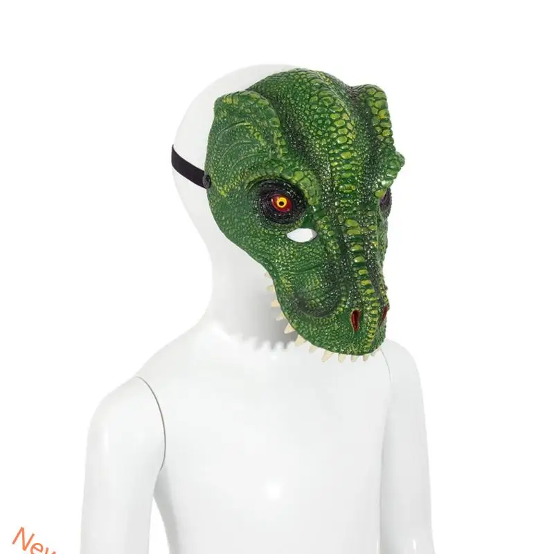 

Dinosaur Mask with Realistic Teeth Halloween Cosplay Mask Tyrannosaurus Rex Mask