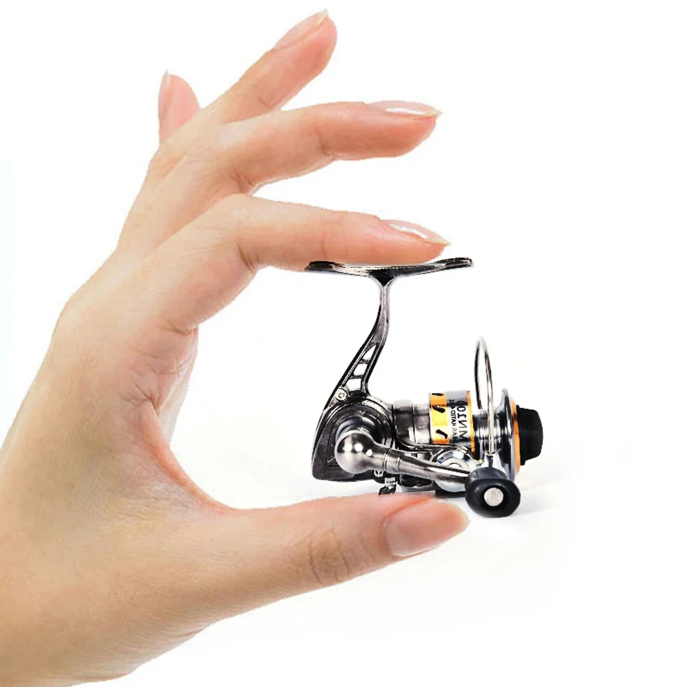 POWER Full Metal Mini Ice Fishing Reel Small Spinning Reel Fish Accessories Saltwater Gear