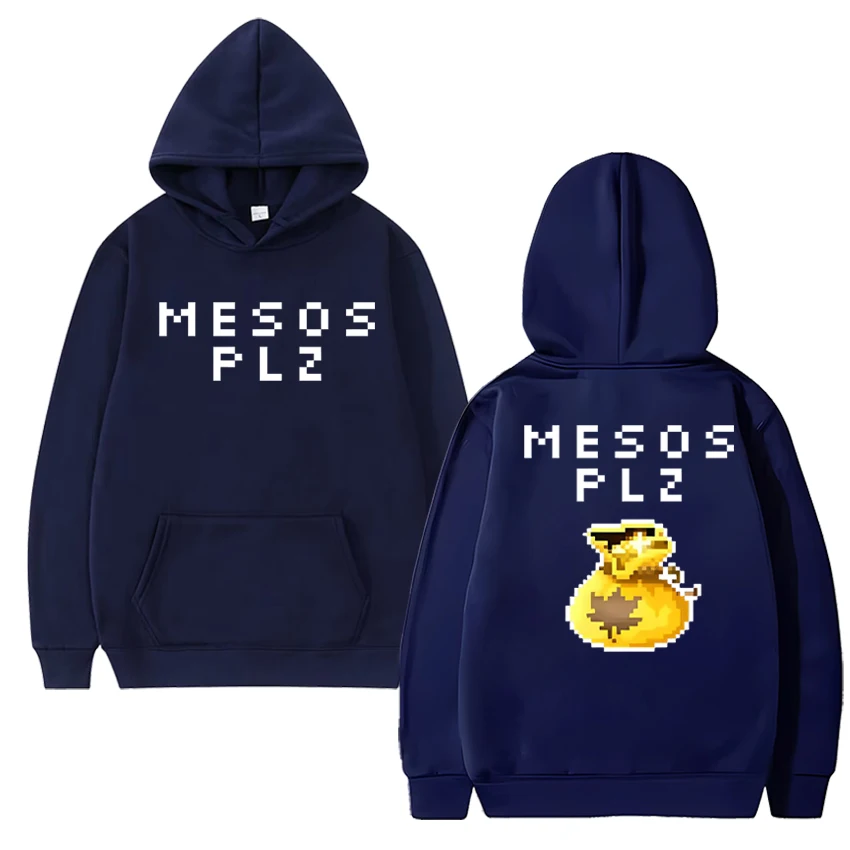 2025 Nieuw in MapleStory Grappige Dubbelzijdige Grafische Winter Sweatshirt Mannen vrouwen harajuku Fleece Hoodie Unisex Casual truien