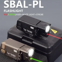 Tactical SBAL PL wear Light Scout con Laser rosso verde Strobe costante SF X400 torcia adatta per fucile a pistola Picatinny Rail da 20mm