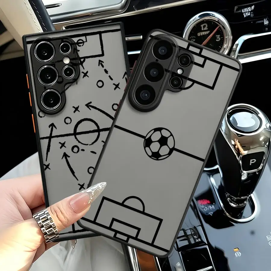 Case for Samsung Galaxy S26 S21 S22 S20 FE S23 FE Note 20 Ultra 10+ S24 Plus S25 Ultra Funda Back Phone Cover Funny Football