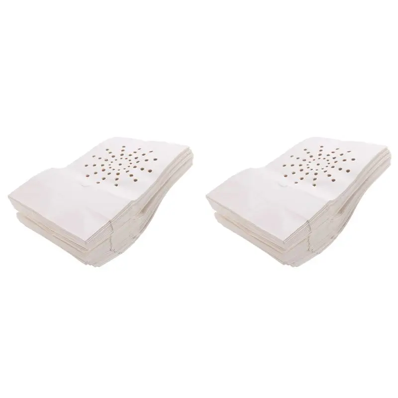 

HLZS-100 PCS White Luminary Bags, Flame Resistant Candle Bags, Sun Design Luminaries For Wedding, Party, Halloween, Christmas