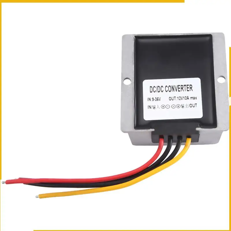

A93P 2X DC 9-36V To DC 12V 10A 120W Voltage Converter Regulator DC/DC Boost Transformer Waterproof