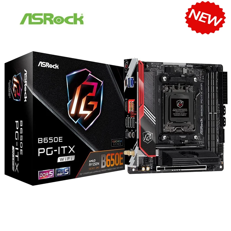 

For AMD B650 Ryzen 7000 B650i ITX Motherboard NEW For ASRock B650E PG-ITX WIFI Motherboard Socket AM5 DDR5 Desktop Mainboard