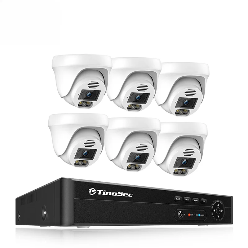 for Factory Price 8 Channel Ai Cctv Smart Poe Nvr Two Way Audio Ip 8Mp 5Mp Camera Video Surveillance System