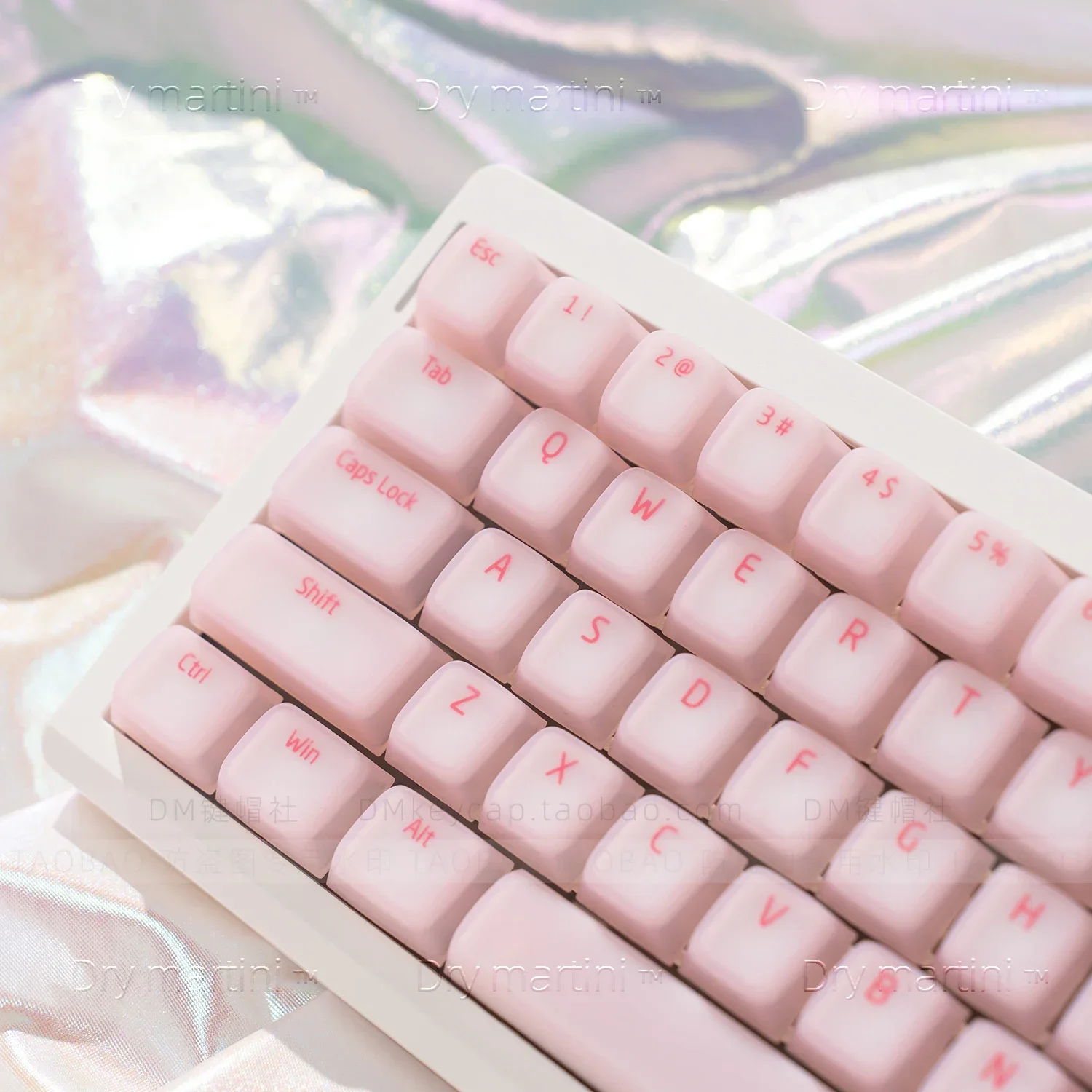 Silicone Keycap Jelly Pudding 108 Keys Mechanical Keyboard for MX Switch Chreey Profile White Keycaps DIY Backlit Jelly Crystal