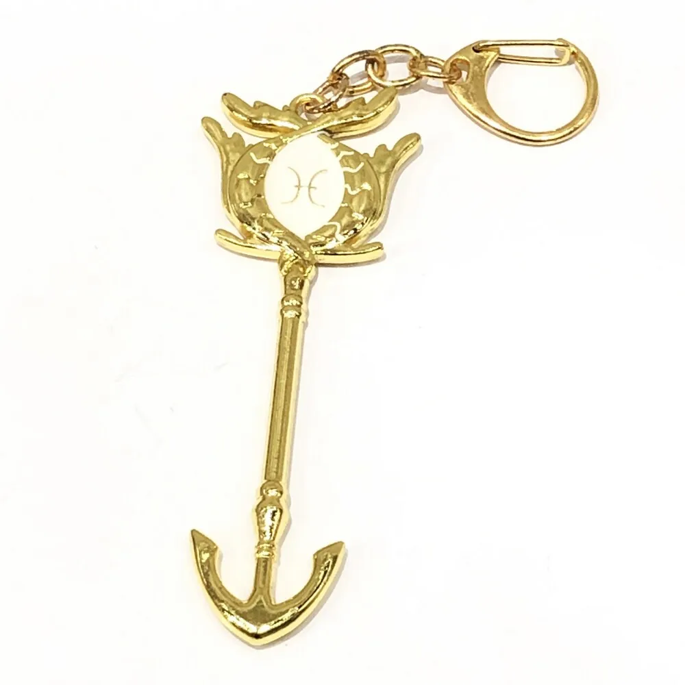 أنيمي إلزا لوسي مفاتيح المعلقات زودياك ستار الروح الساحر استدعاء مجوهرات Keychian Keyrings هدية