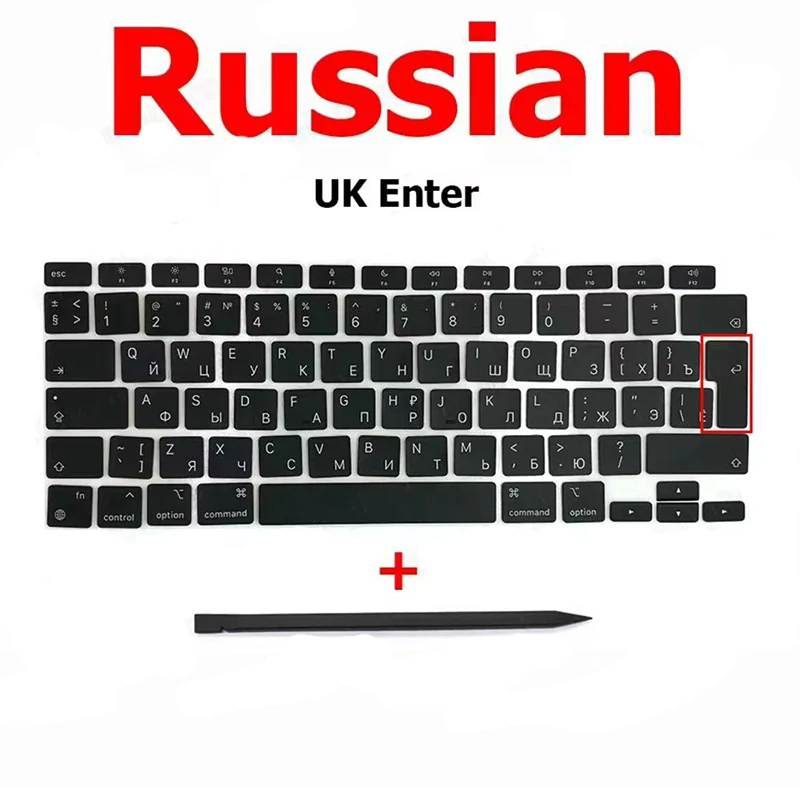 New Replacement Keycaps Keys Key Cap For Macbook Air 13" M1 A2337 Keyboard Keycap US UK Spain French Russian Hungary 2020 Year