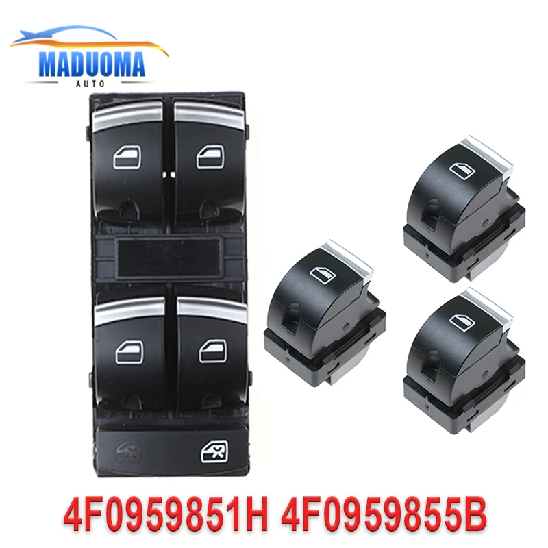 New Car Accessories Window Switch 4F0959851H 4F0959855B 8U0959851A For Audi A3 8P A6 S6 RS6 C6 Q7 2004 2005 2006 2007 2008 2009