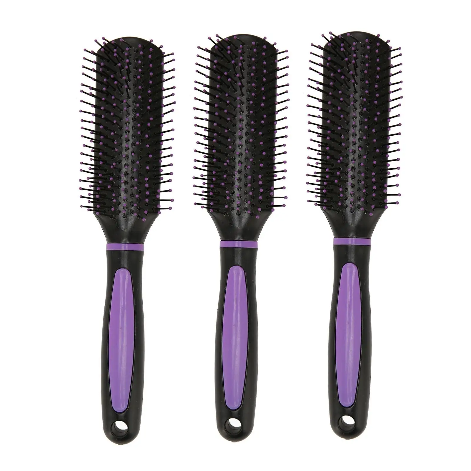 

Red Hair Styling Brush for detangling with Scalp Massage Rounded Tooth Comb for men 9 Rows Reduce Hair Pulling